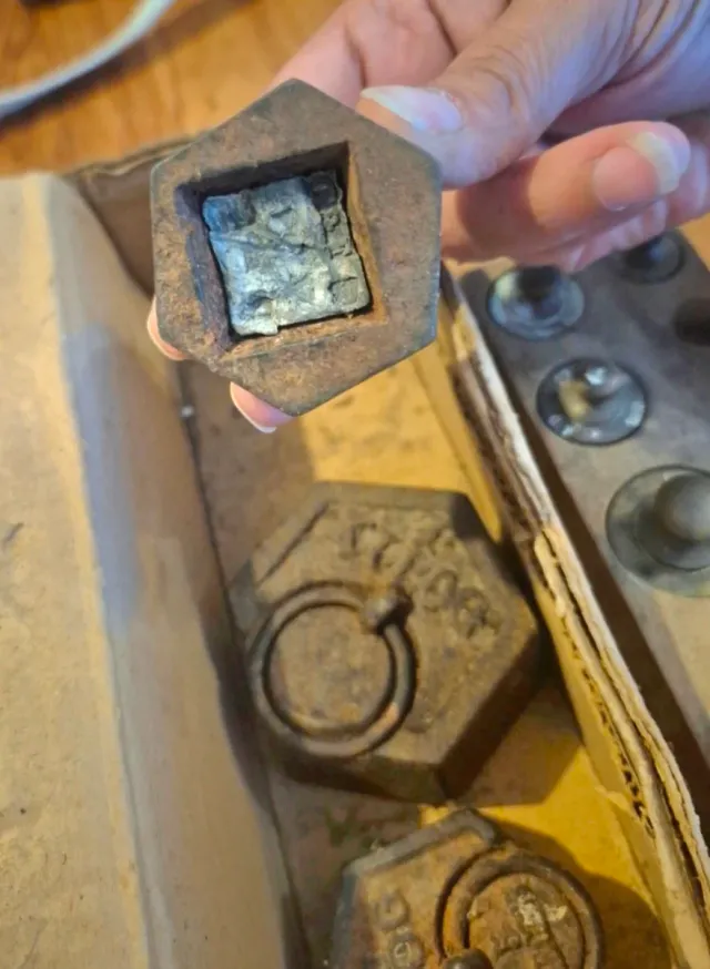 Lote Pesas Vintage Antiguas