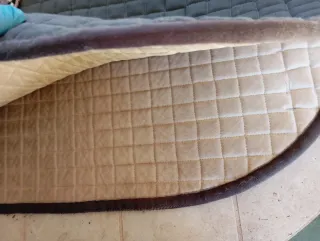 Sottosella e cuffia cavallo grigio