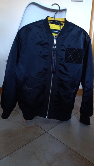 Giubbotto Diesel nero e giallo