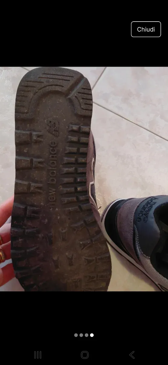 New Balance Scarpe da ginnastica grigie tg 39