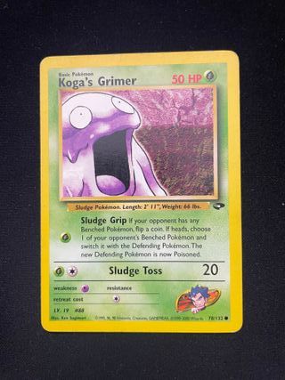 Koga's Grimer 78/132 Gym Challenge Pokemon TCG