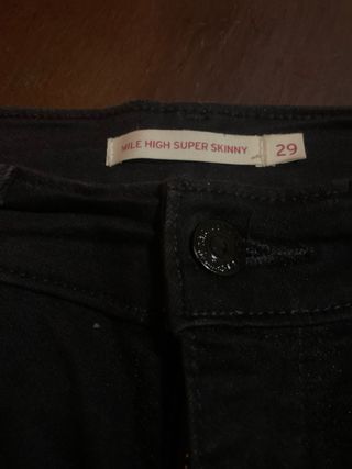 Pantalón Vaquero Levi's Negro Mujer