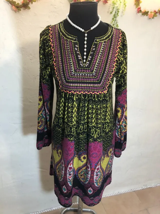 Vestido Invierno estampado