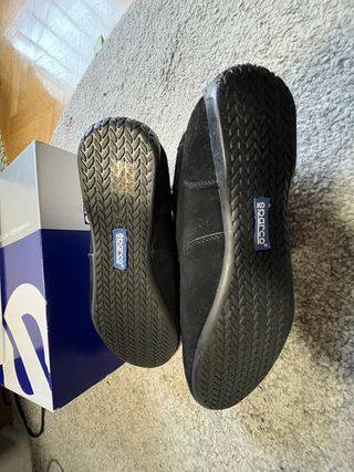 Zapatos tipo jogger Sparco de piel. Negros.