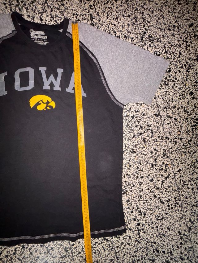 Maglietta vintage IOWA con logo giallo