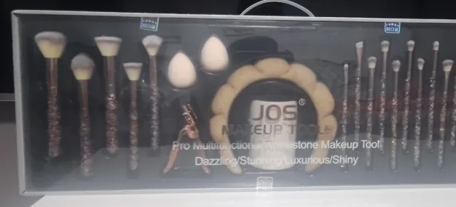 Set de brochas de maquillaje con diamantes de imit