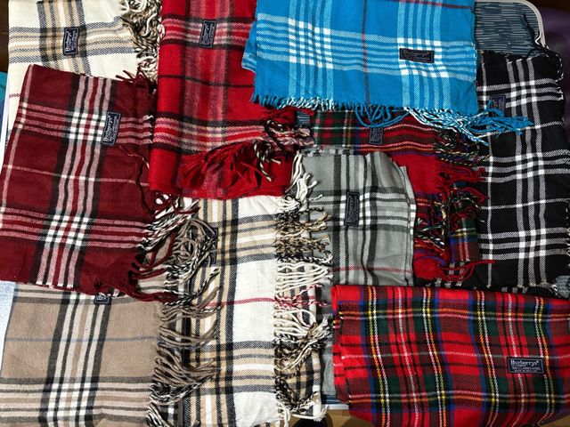 Bufanda Burberry Cuadros Multicolor