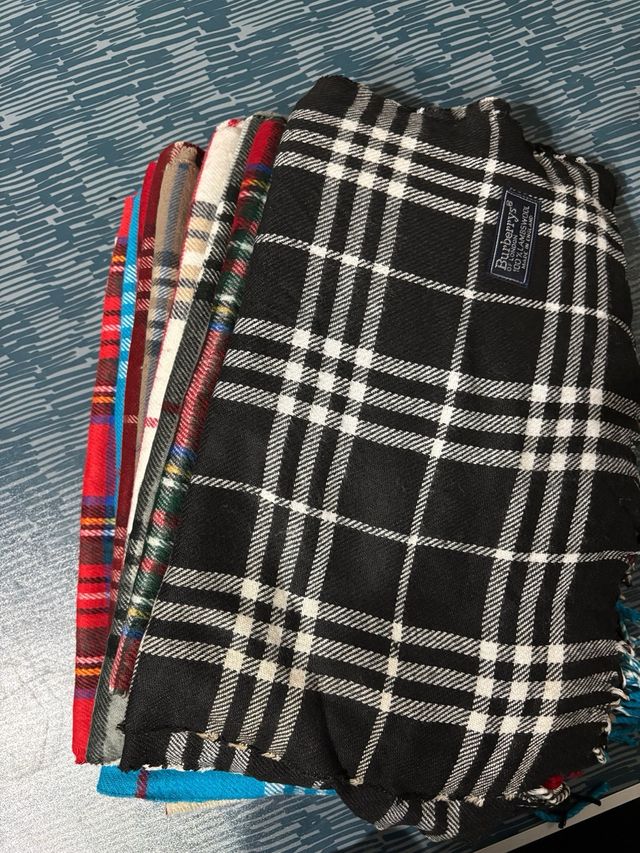 Bufanda Burberry Cuadros Multicolor