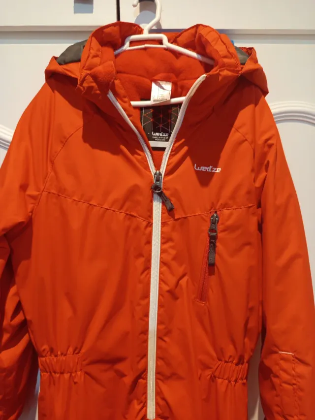 Mono esquí naranja T.8 niño/niña