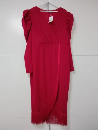 Vestido Rojo Fiesta Shein Talla 4XL