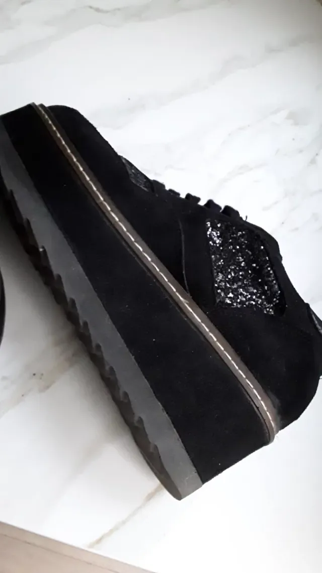 Zapatos negros mujer talla 39 con brillos