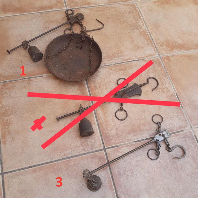 2 balanças romanas antigas vintage. Decoração