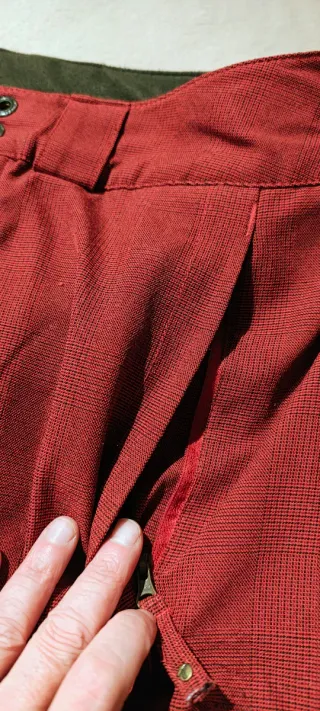 Pantaloni sci Columbia rosso borgogna