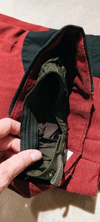 Pantaloni sci Columbia rosso borgogna