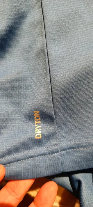 Maglietta Salewa blu con stampa logo