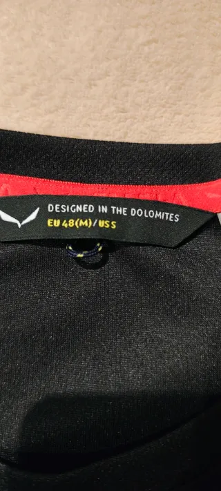 Maglietta Salewa uomo nera e grigia