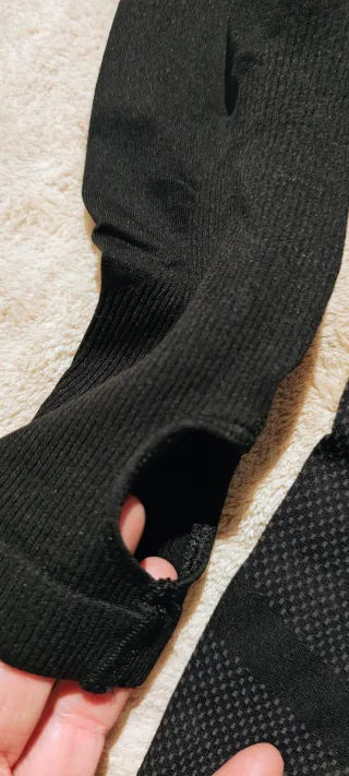 Maglia Kipsta manica lunga nera