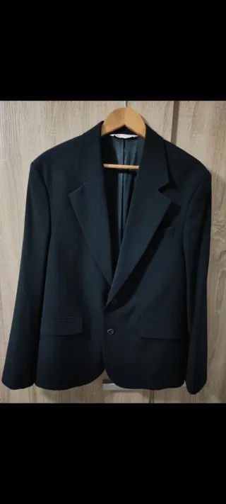 Blazer Zara Azul Marino