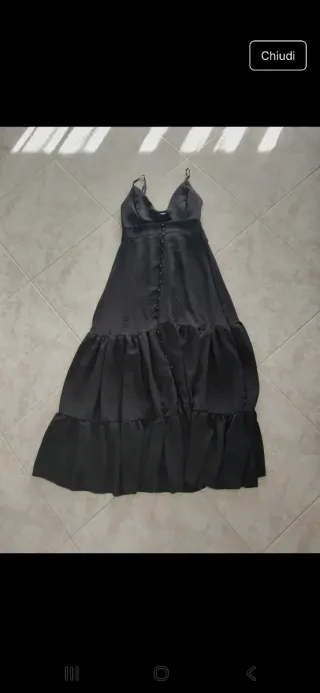 Vestito lungo nero tg unica