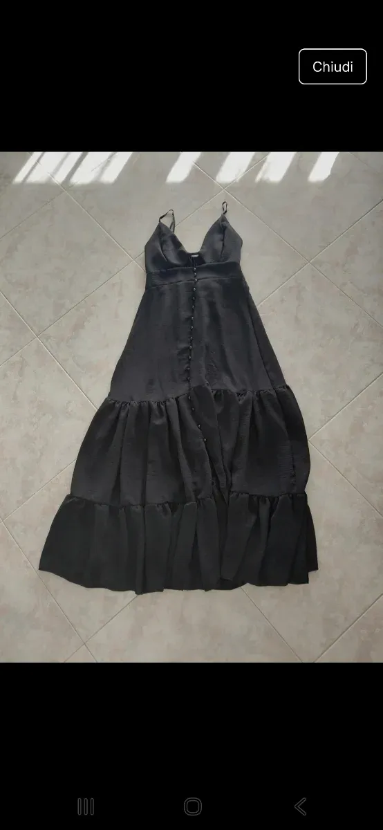 Vestito lungo nero tg unica