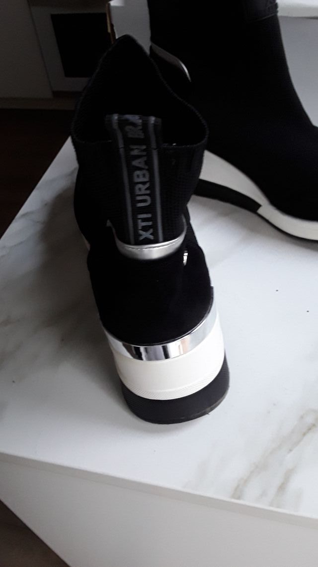 Botín elástico xti negro elastico