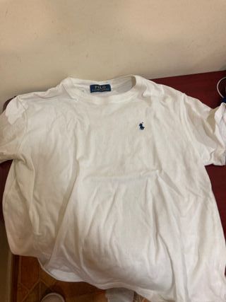 Camiseta Polo Ralph Lauren Niño Blanca Talla 12/13