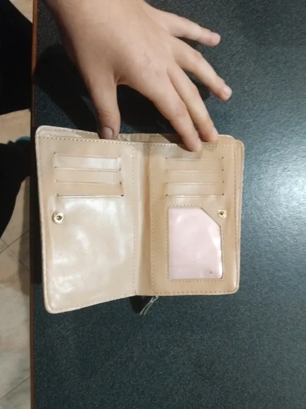 Portafoglio Laura Biagiotti Beige/Oro Trapuntato