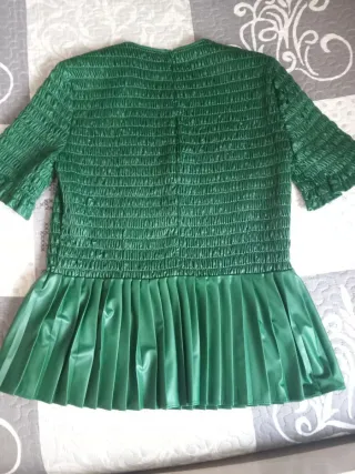 Blusa Zara Talla M Verde