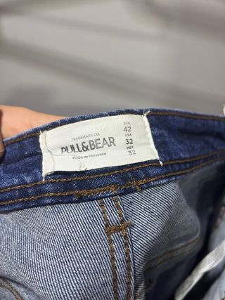 Pantalones cortos vaqueros Pull&Bear desgastados