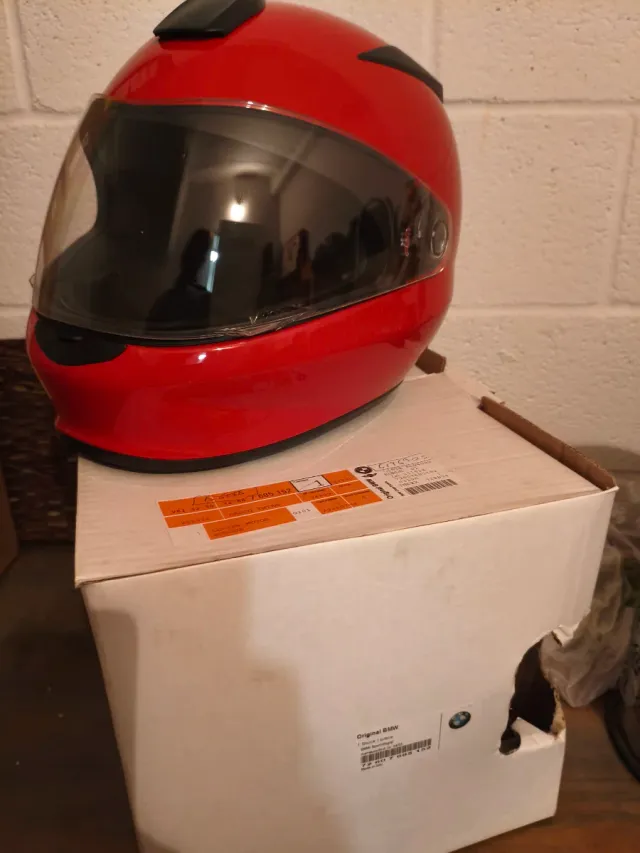 Casco Moto BMW Rojo