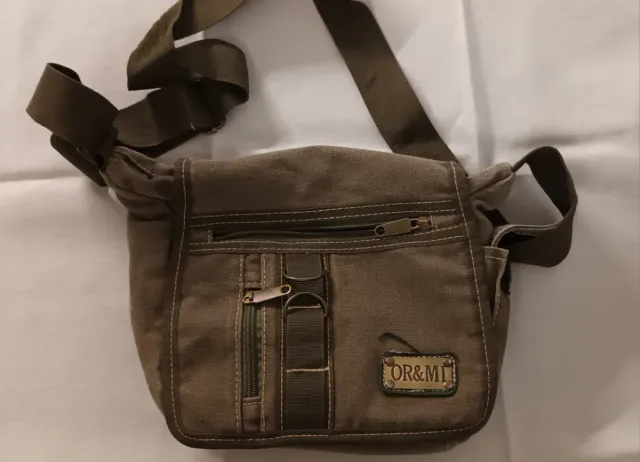 Borsa a tracolla in tela verde