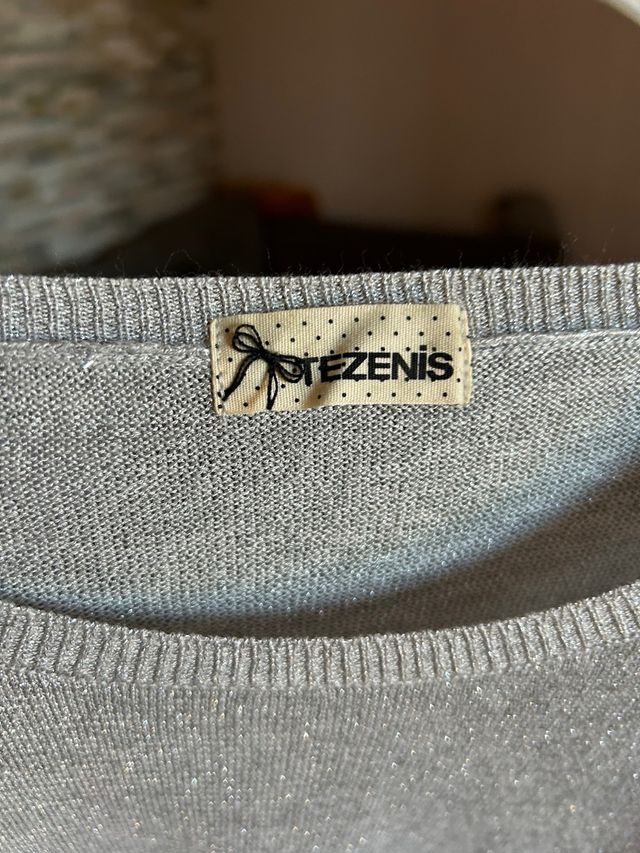 Maglione Tezenis Argento L con Ruches