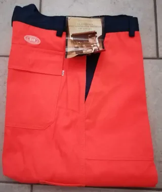 Pantaloni alta visibilità SIR arancione/blu tg 58