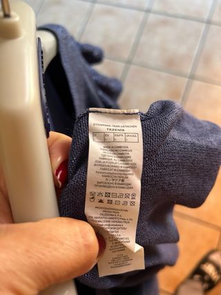 Maglione Tezenis L donna blu brillantinato. nuovo