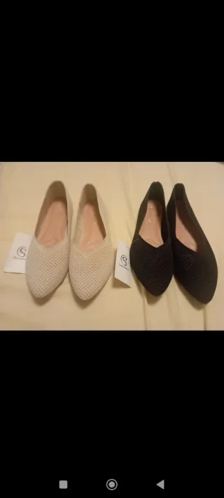 2 Pares Bailarinas Talla 40 Nuevas