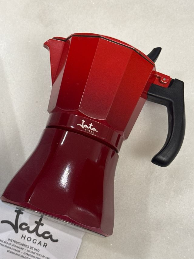 Cafetera Jata Vulcano Inducción Roja