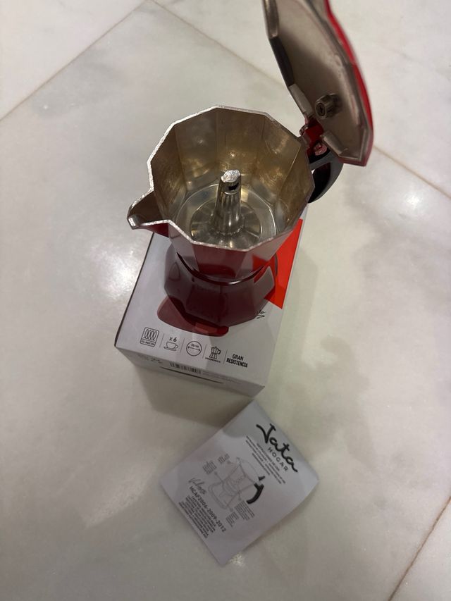 Cafetera Jata Vulcano Inducción Roja