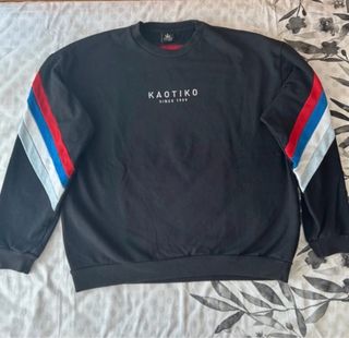 Sudadera KAOTIKO Negra con Rayas