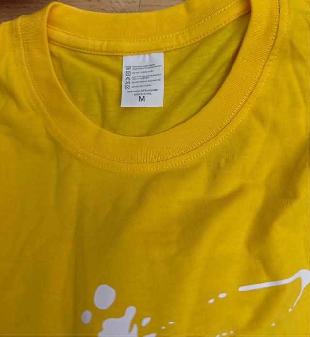 Camiseta Amarilla Estampado Libélula