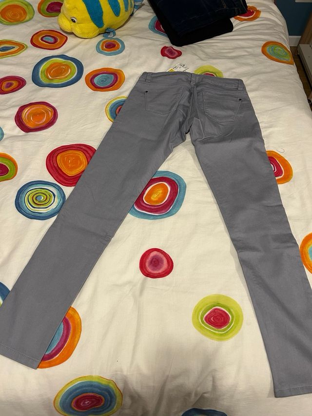 Pantaloni slim Terranova grigi taglia L nuovi