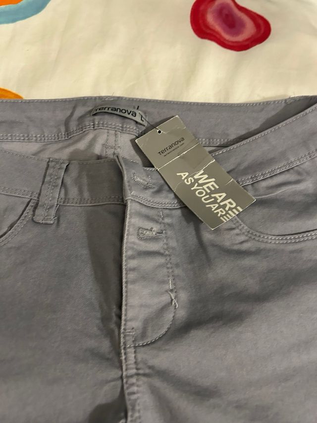 Pantaloni slim Terranova grigi taglia L nuovi