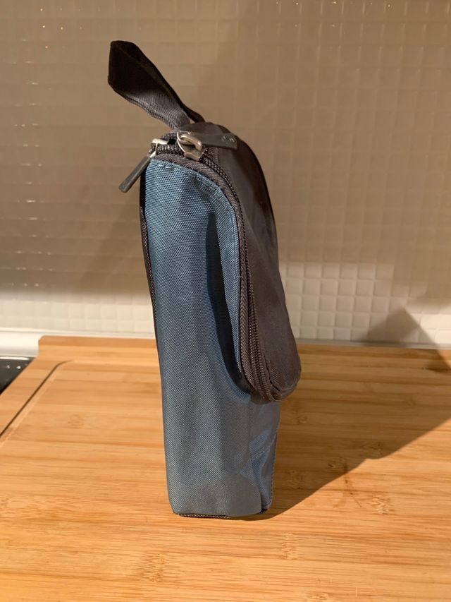 Necessaire Organizador Samsonite Azul e Cinza + brinde