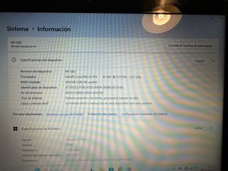 Portátil HP G62 Notebook PC windows 11 Pro