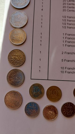 Franchi Francesi - Lotti di Monete dal 1960