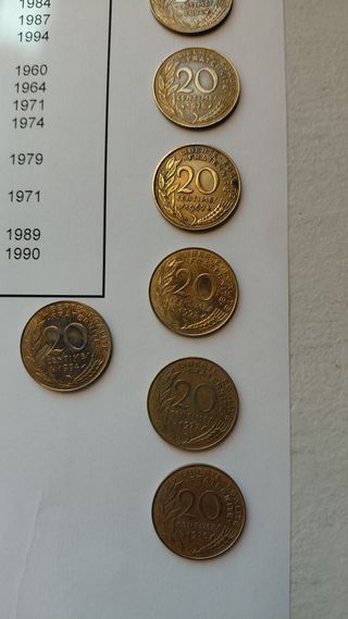 Franchi Francesi - Lotti di Monete dal 1960