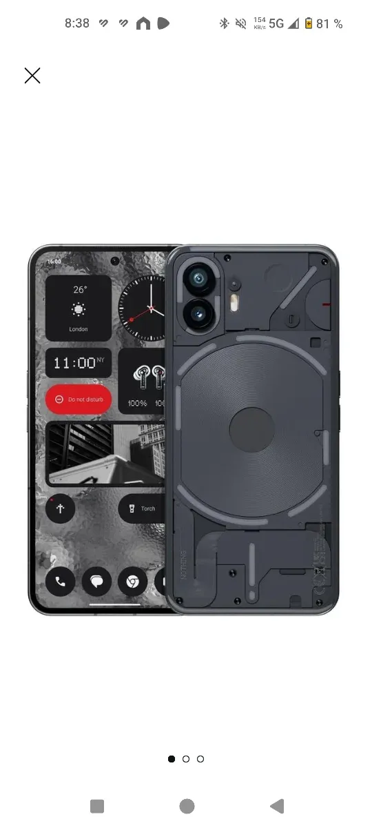 Nothing Phone (1) Negro/Gris