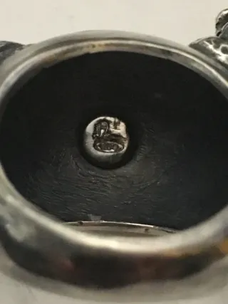 Anillo Plata Diseño Leopardo