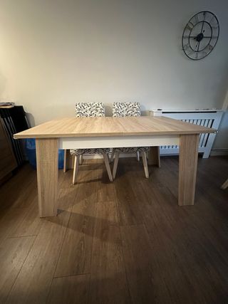 Mesa comedor roble extensible 140-180cm