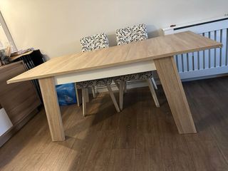 Mesa comedor roble extensible 140-180cm