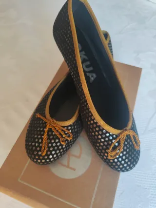 Bailarinas Atelier de Ballerinas negras y doradas